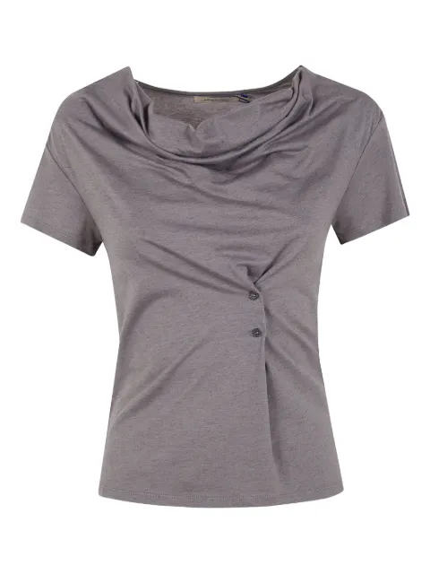 Paloma Wool button cowl-neck T-shirt