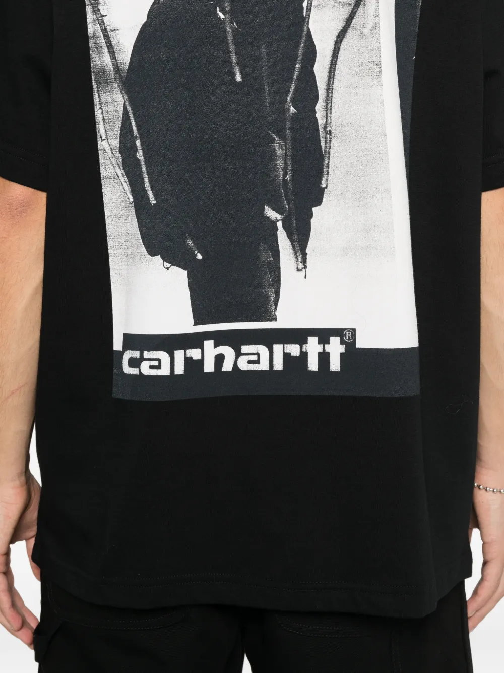 Carhartt Archive Script T-shirt In Black