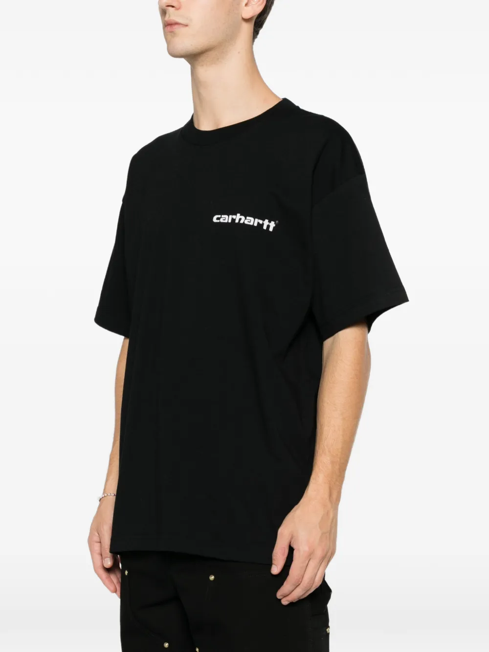Carhartt Archive Script T-shirt In Black