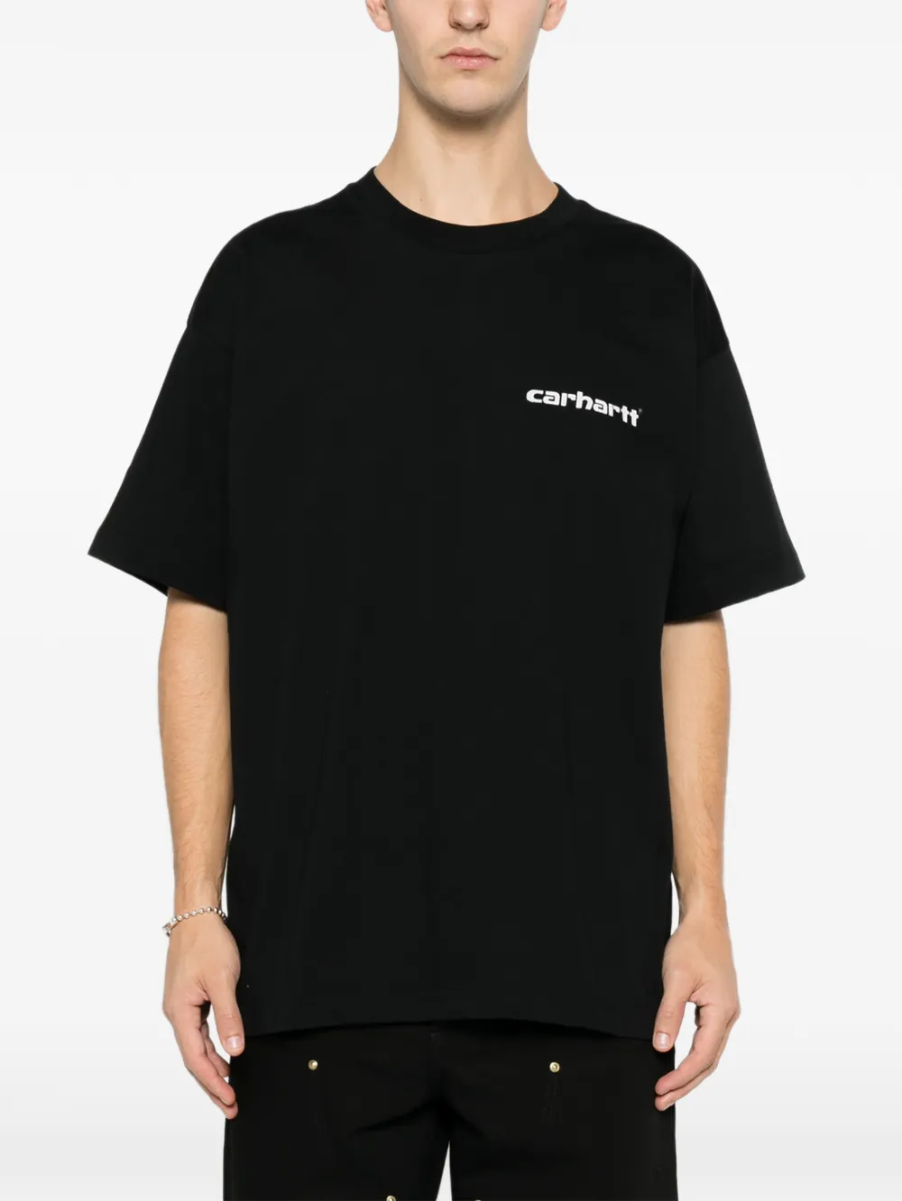 Carhartt Archive Script T-shirt In Black