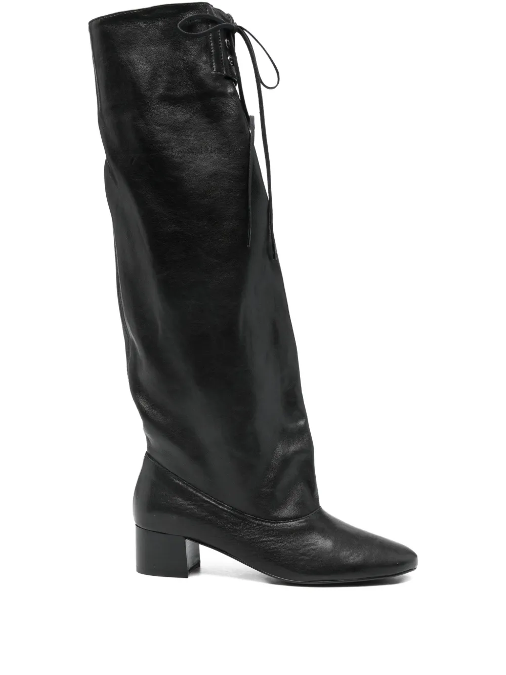 Paloma Wool 40mm Victoria Leather Knee-high Boots In Black