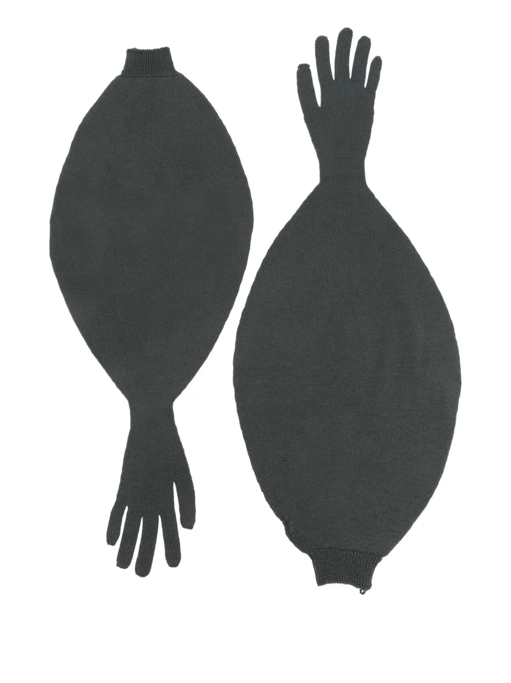 Paloma Wool Flake puff-style knitted gloves | Green | Image 1