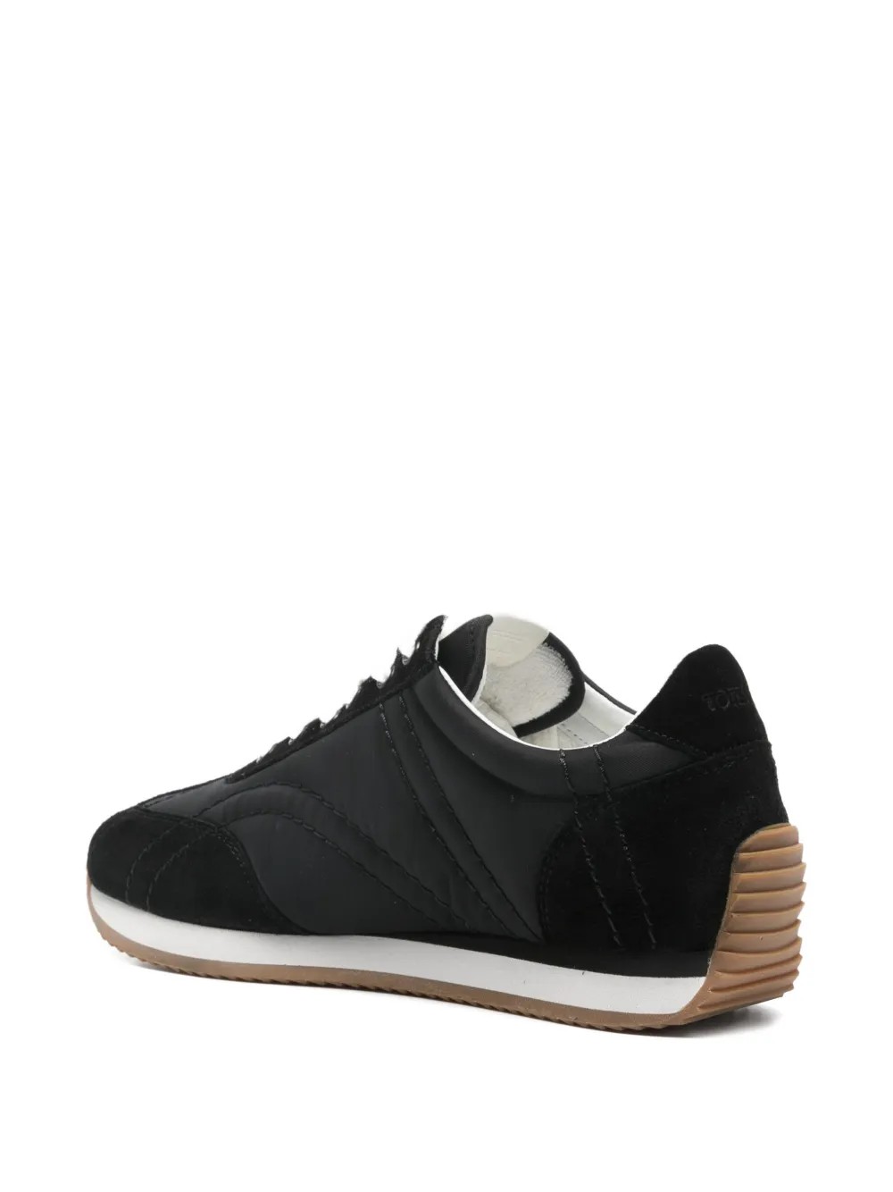 Totême Casual Low Top Sneakers With Quilted Design In Black