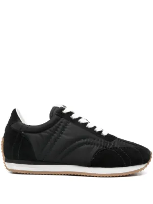 MM6 Maison Margiela スエードパネル スニーカー | ブラック | FARFETCH JP
