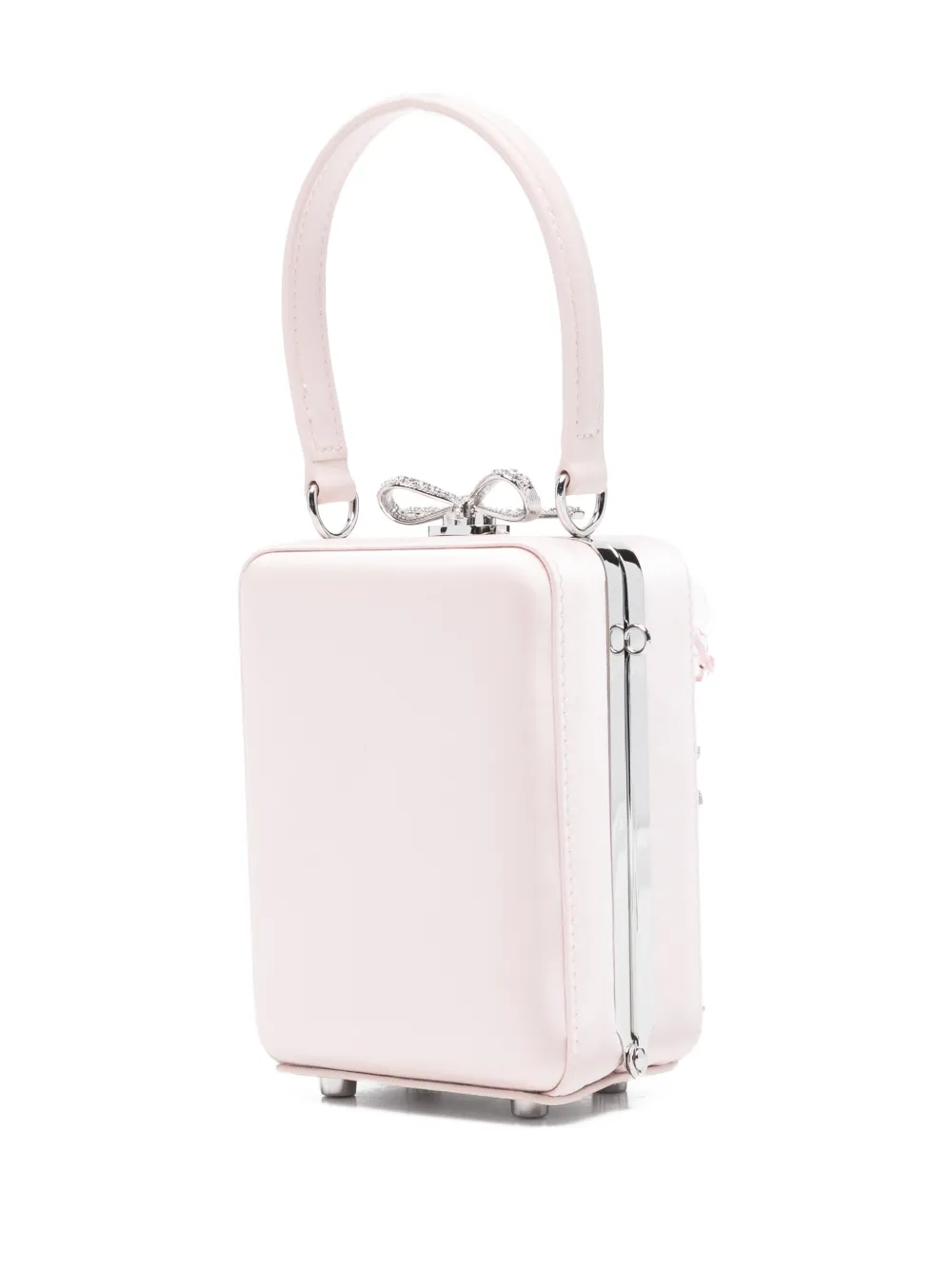 Self-portrait Floral Embellished Top Handle Tote Bag In Pink