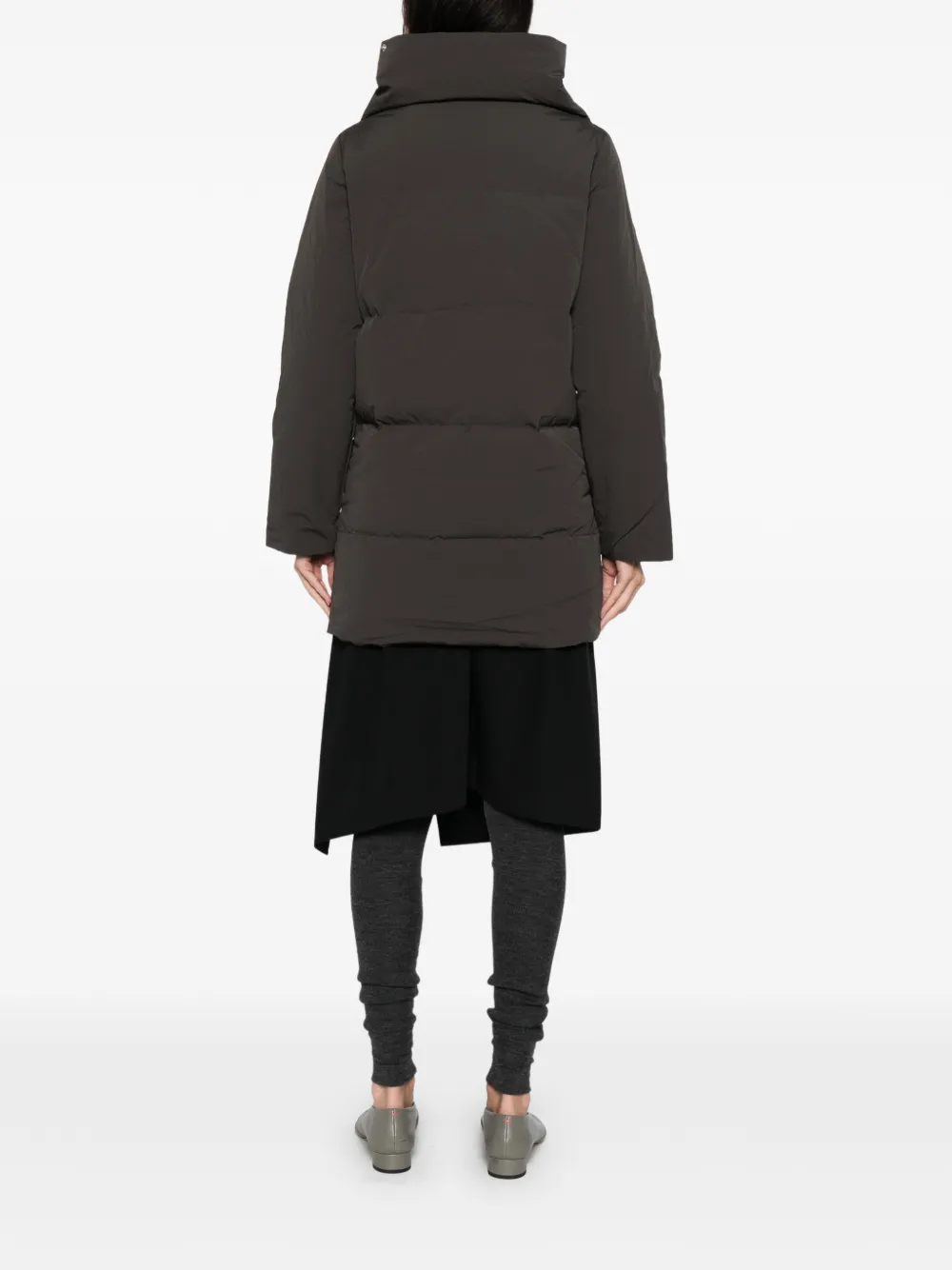 Paloma Wool Hooded Button Coat In Brown