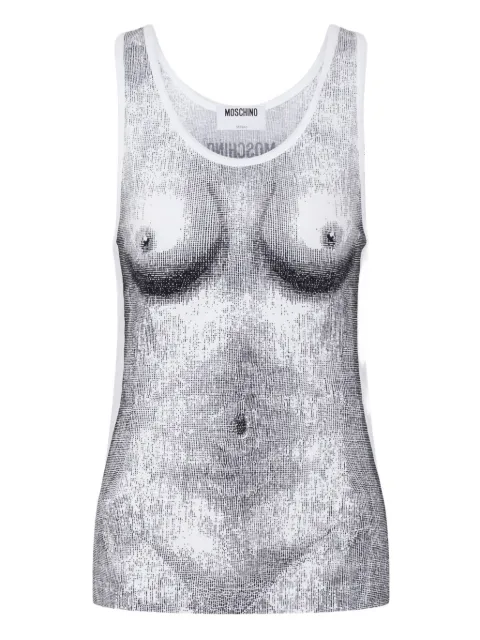 Moschino graphic-print tank top