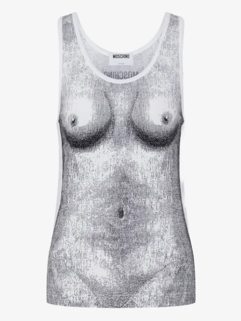 Moschino camiseta con estampado gráfico