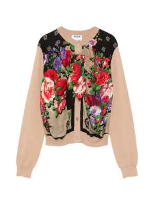 MOSCHINO コットン カーディガン 花飾り付き ピンク 44 モスキーノ MOSCHINO コットン カーディガン 花飾り付き ピンク 44 モスキーノの