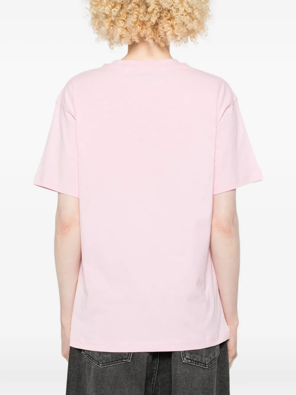 Moschino T-shirt met logodetail Roze