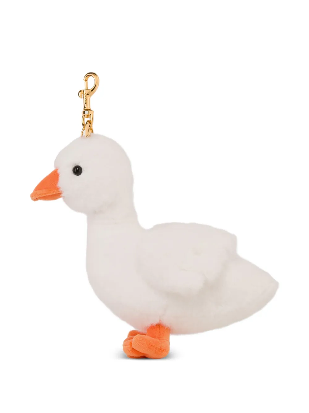  Moschino Duck-charm Keyring - White 