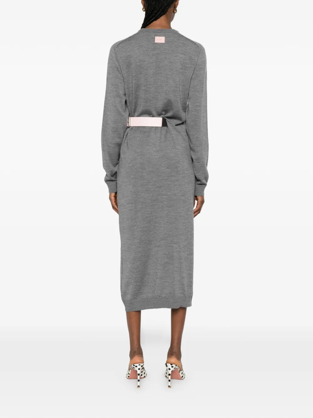 Moschino Jurk met ronde hals Grijs