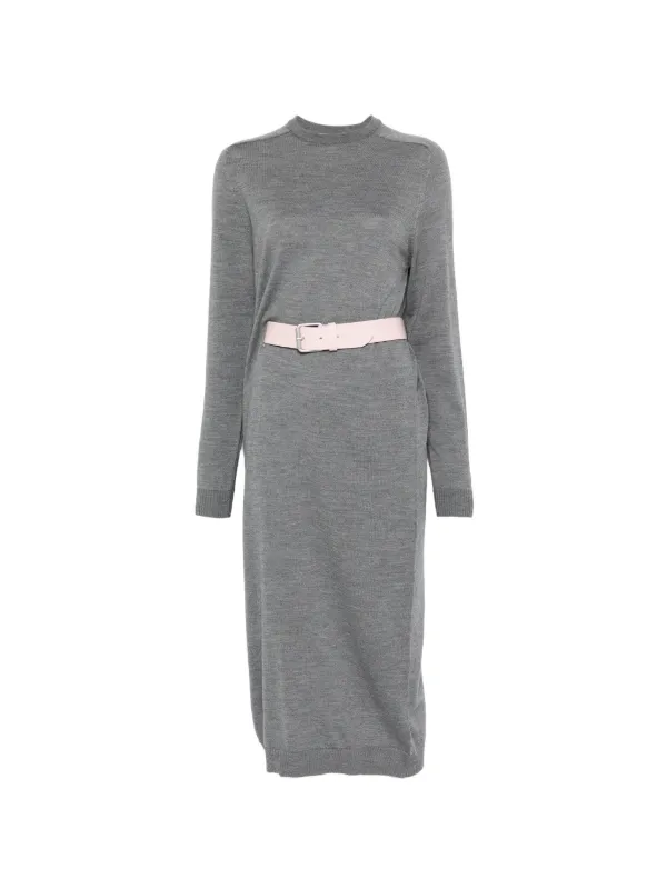 Moschino Round Neck Dress in Grey