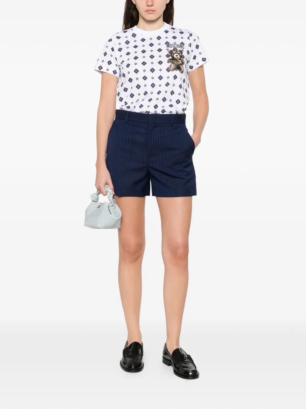  Moschino Teddy-printed T-shirt - White 