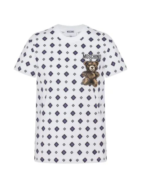 Moschino Moschino Teddy bear organic cotton jersey T-shirt