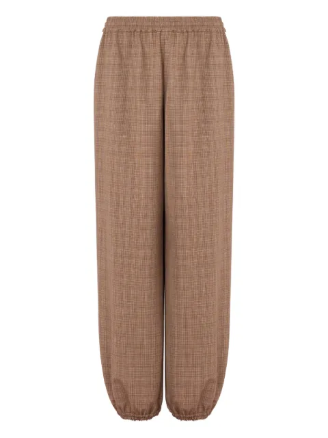 Moschino plaid-pattern elastic-waist trousers