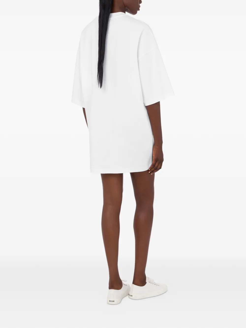 Moschino Jurk met ganzenprint Wit