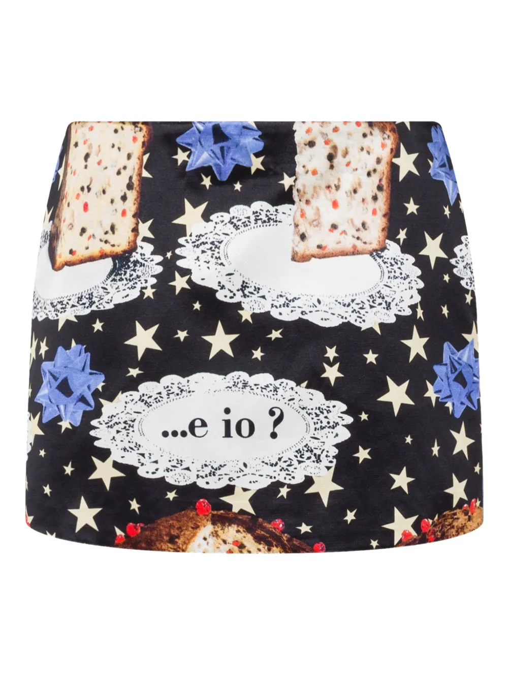 Moschino falda corta con estampado | negro | Image 1