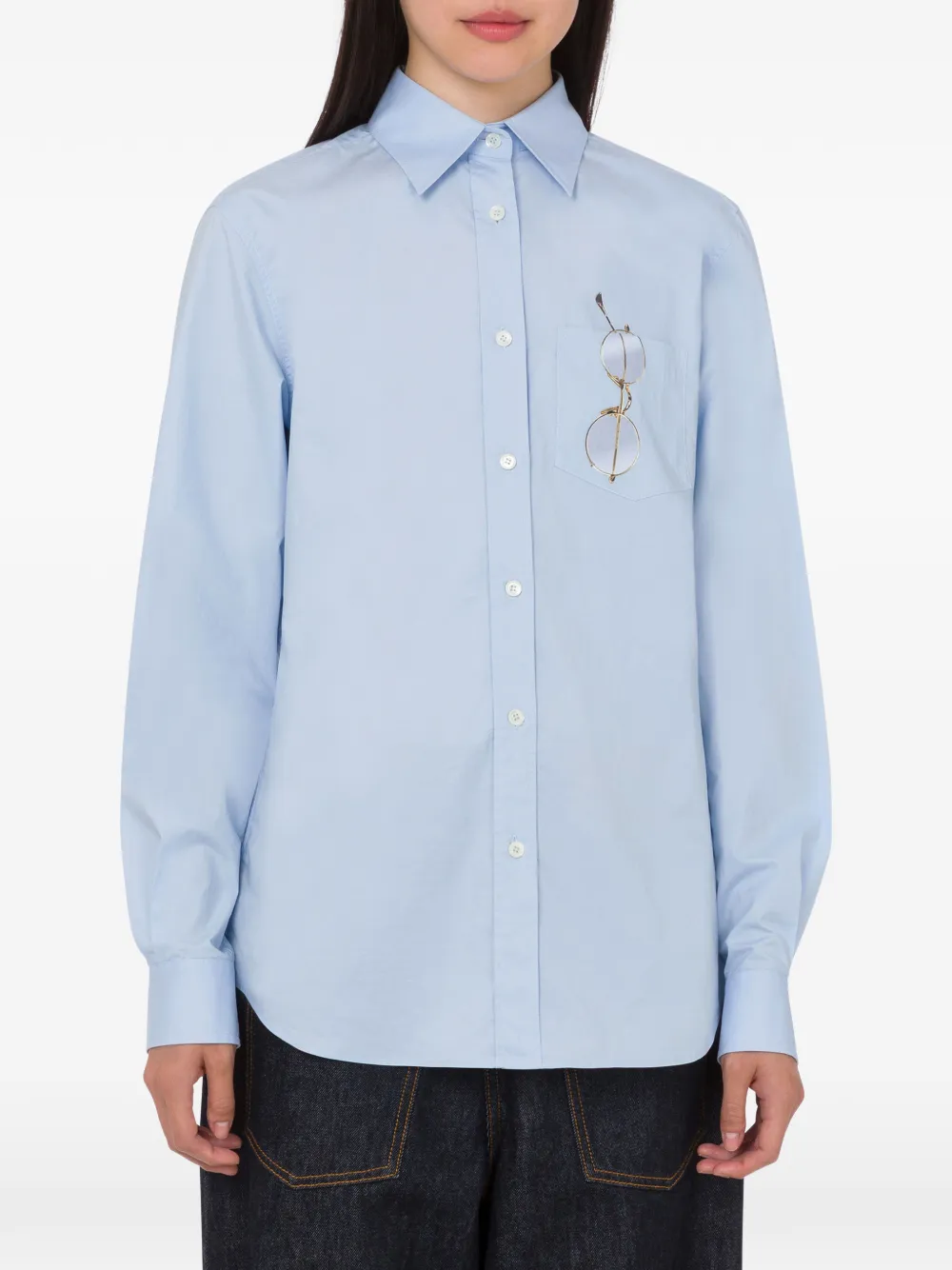  Moschino Long-sleeves Shirt - Blue 