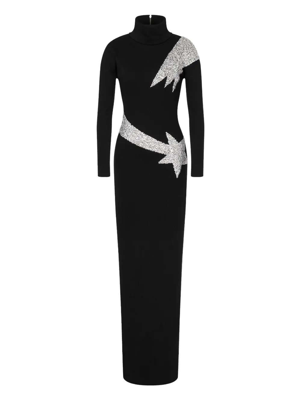 Moschino zip-fastening maxi dress - Black