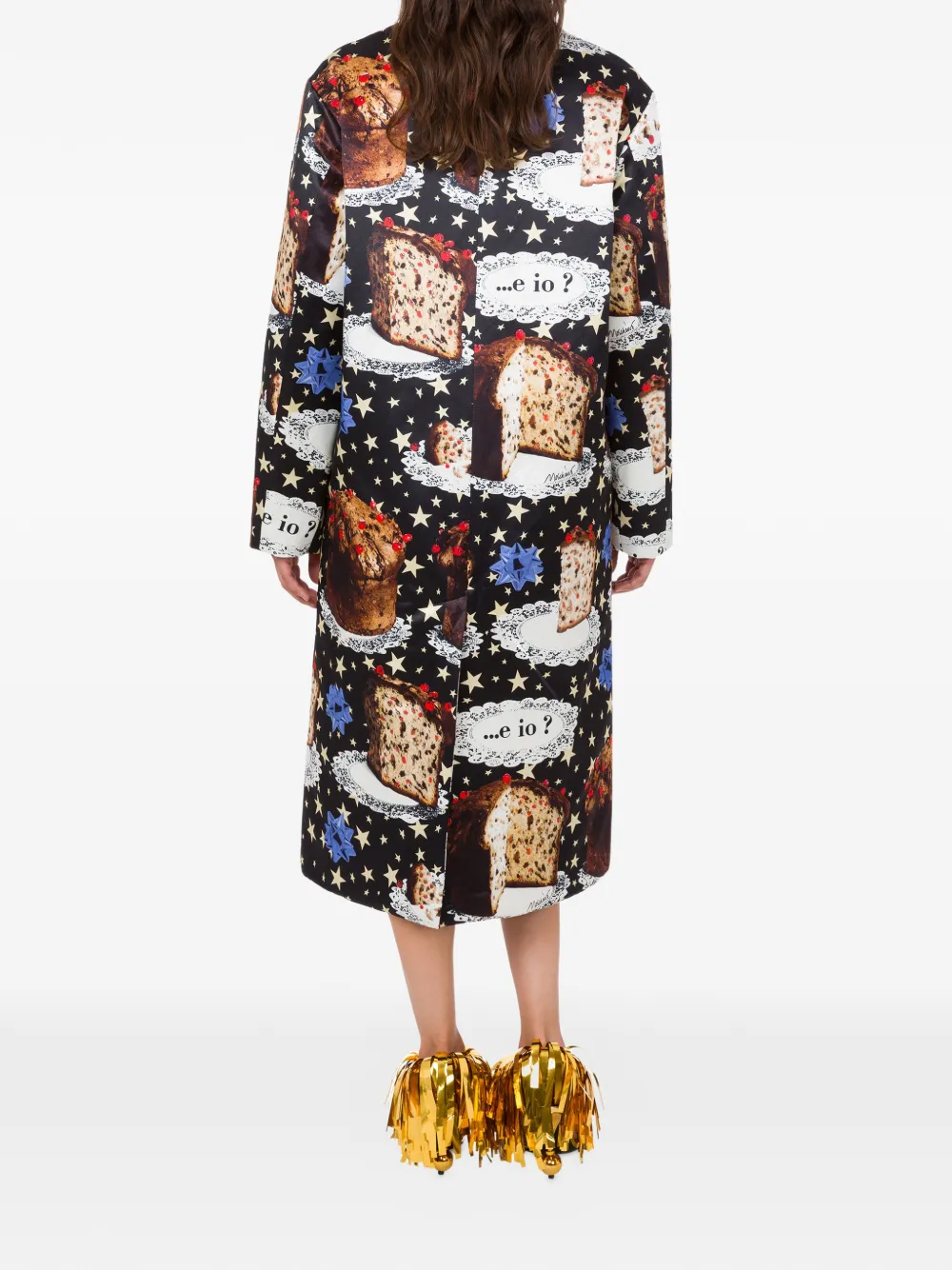  Moschino Star-print Coat - Black 