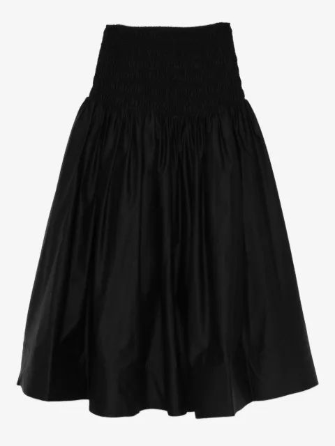 Self-Portrait shirred-panel maxi skirt