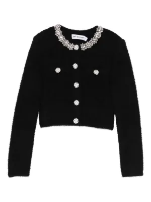 Cropped Bouclé Cardigan