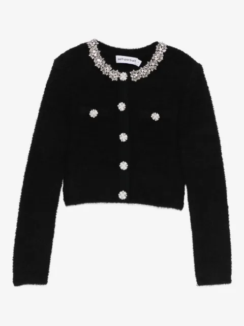 Self-Portrait embellished-button jacket