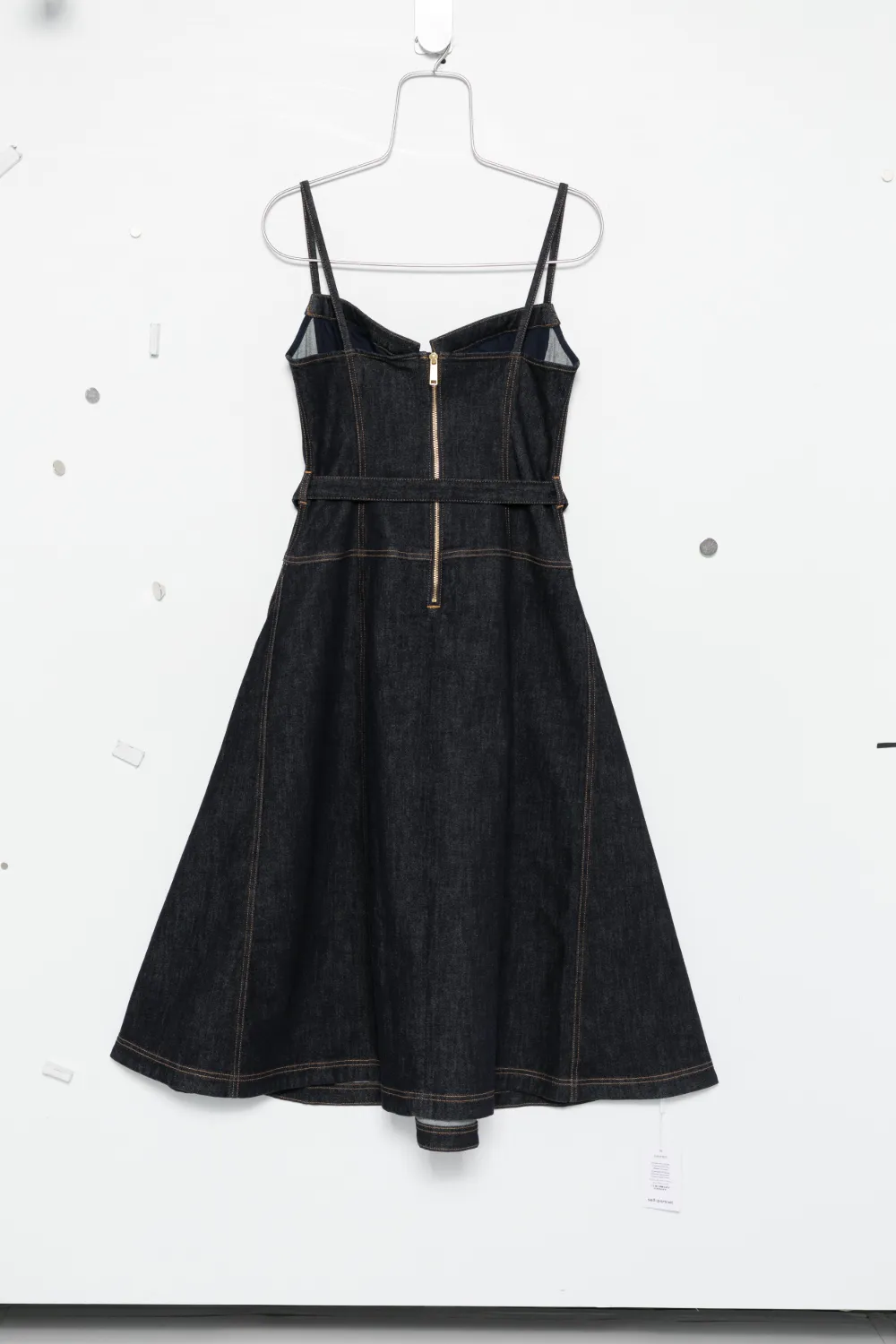 Self-Portrait belted panelled dress - Blauw