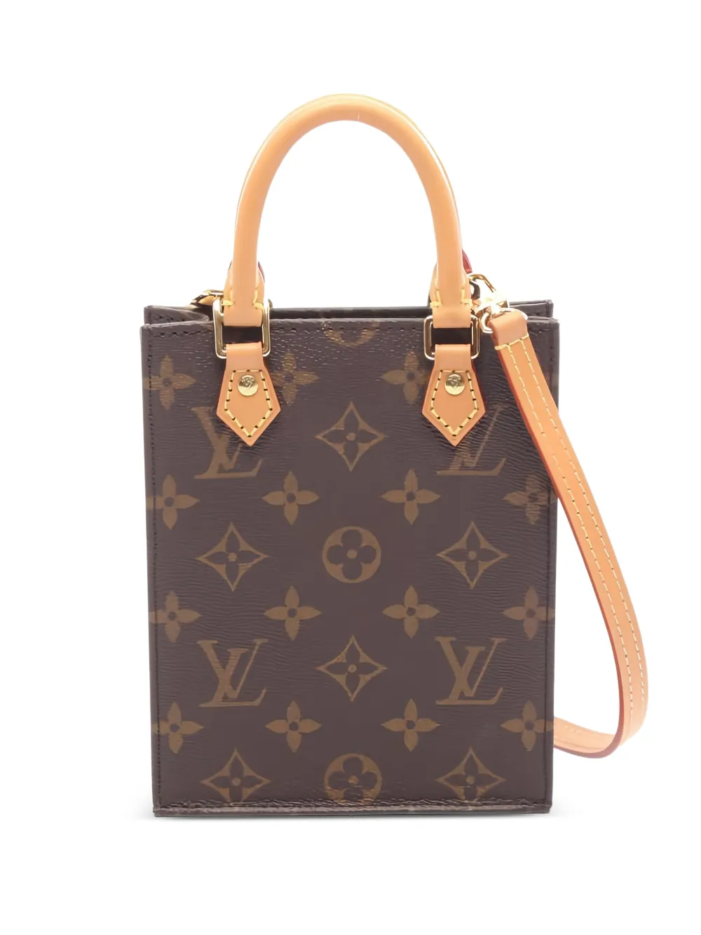 Louis Vuitton Pre-Owned 2010 Petit Sac Plat monogram cross body bag - Louis Vuitton Pre-Owned 2010 Petit Sac Plat monogram cross body bag -
