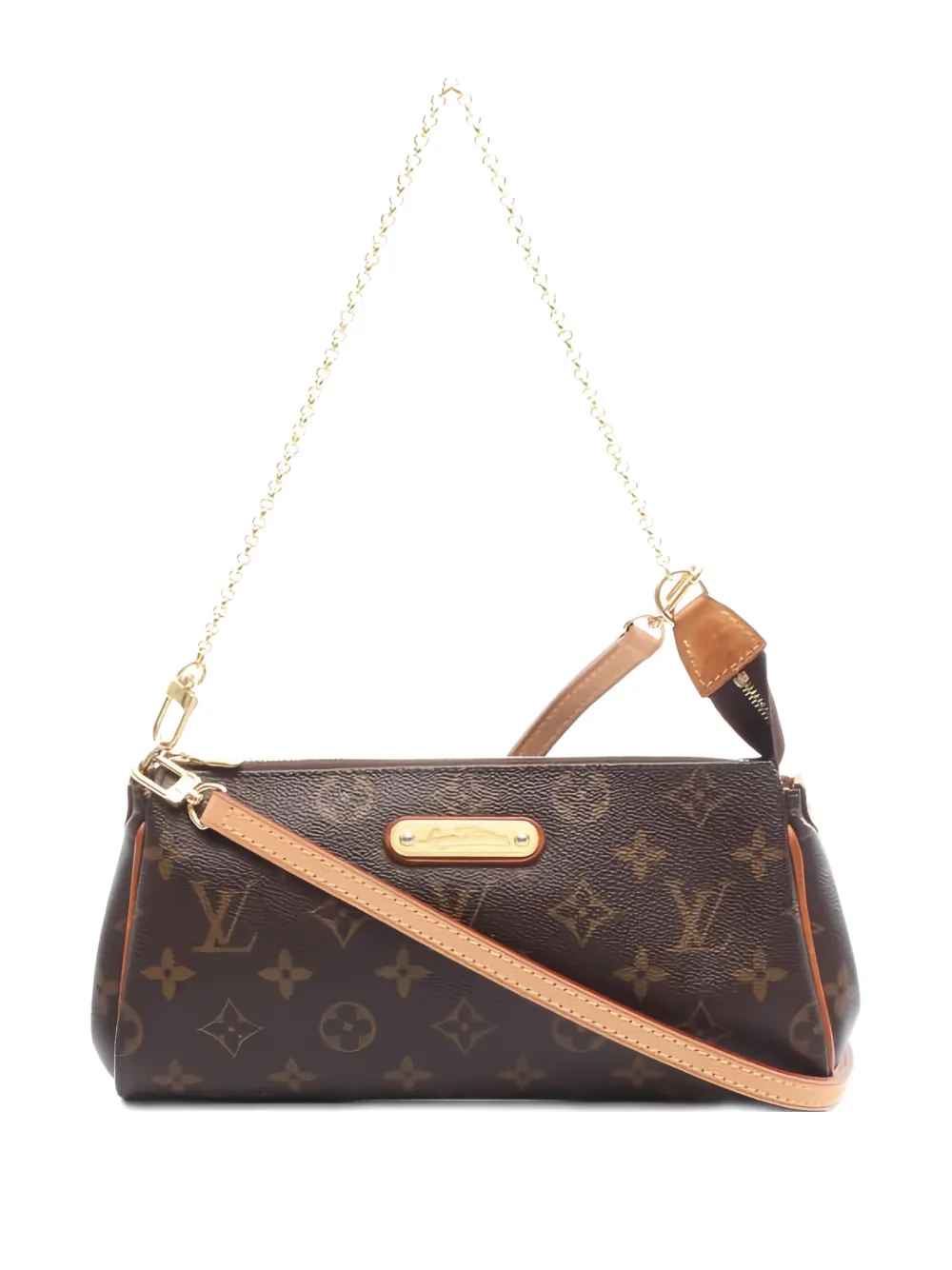 Pre-owned Louis Vuitton Eva Monogram-pattern Shoulder Bag In Brown