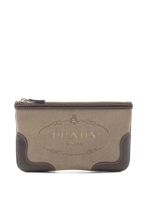 Prada Pre-Owned cartera con logo en jacquard 2000