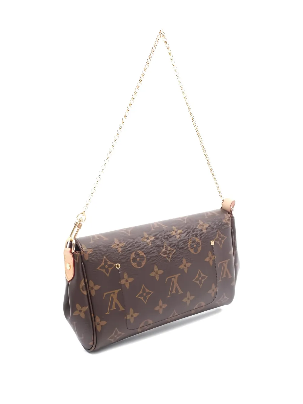 Pre-owned Louis Vuitton Favorite Pm Chain-strap Shoulder Bag In Brown