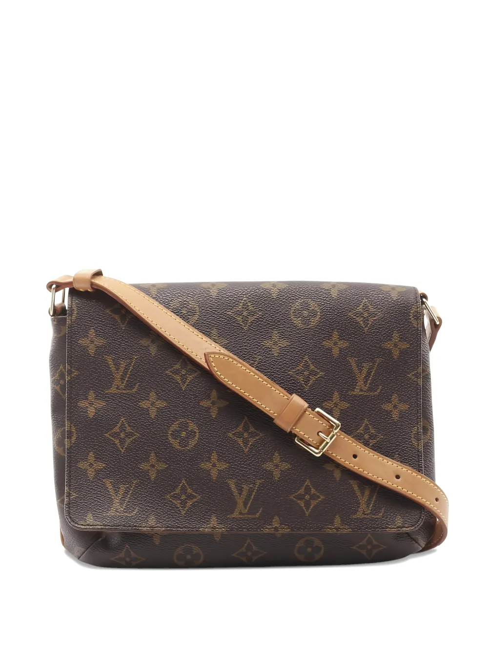 Pre-owned Louis Vuitton Musette Tango Monogram Short Strap Shoulder Bag In Brown