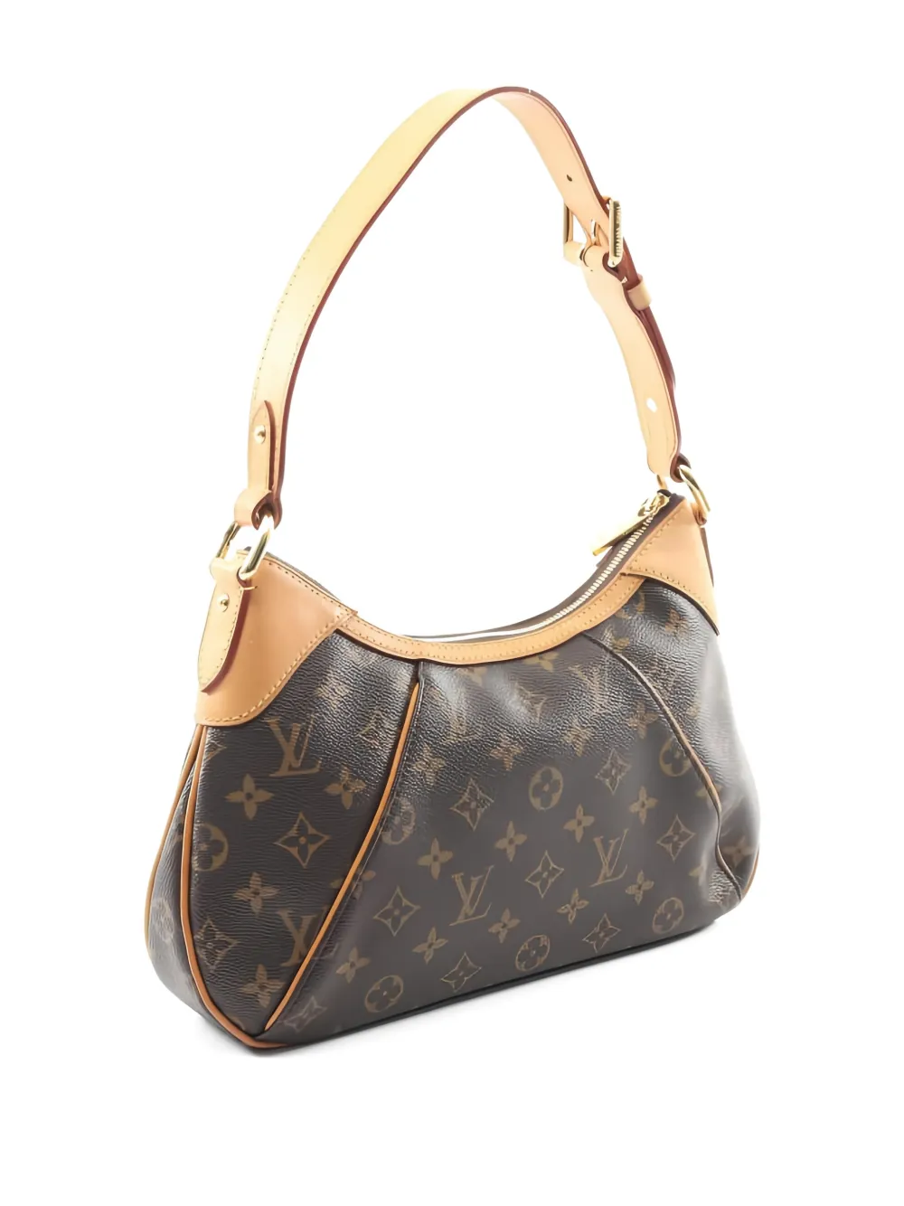 Pre-owned Louis Vuitton Thames Pm Monogram-pattern Shoulder Bag In Brown