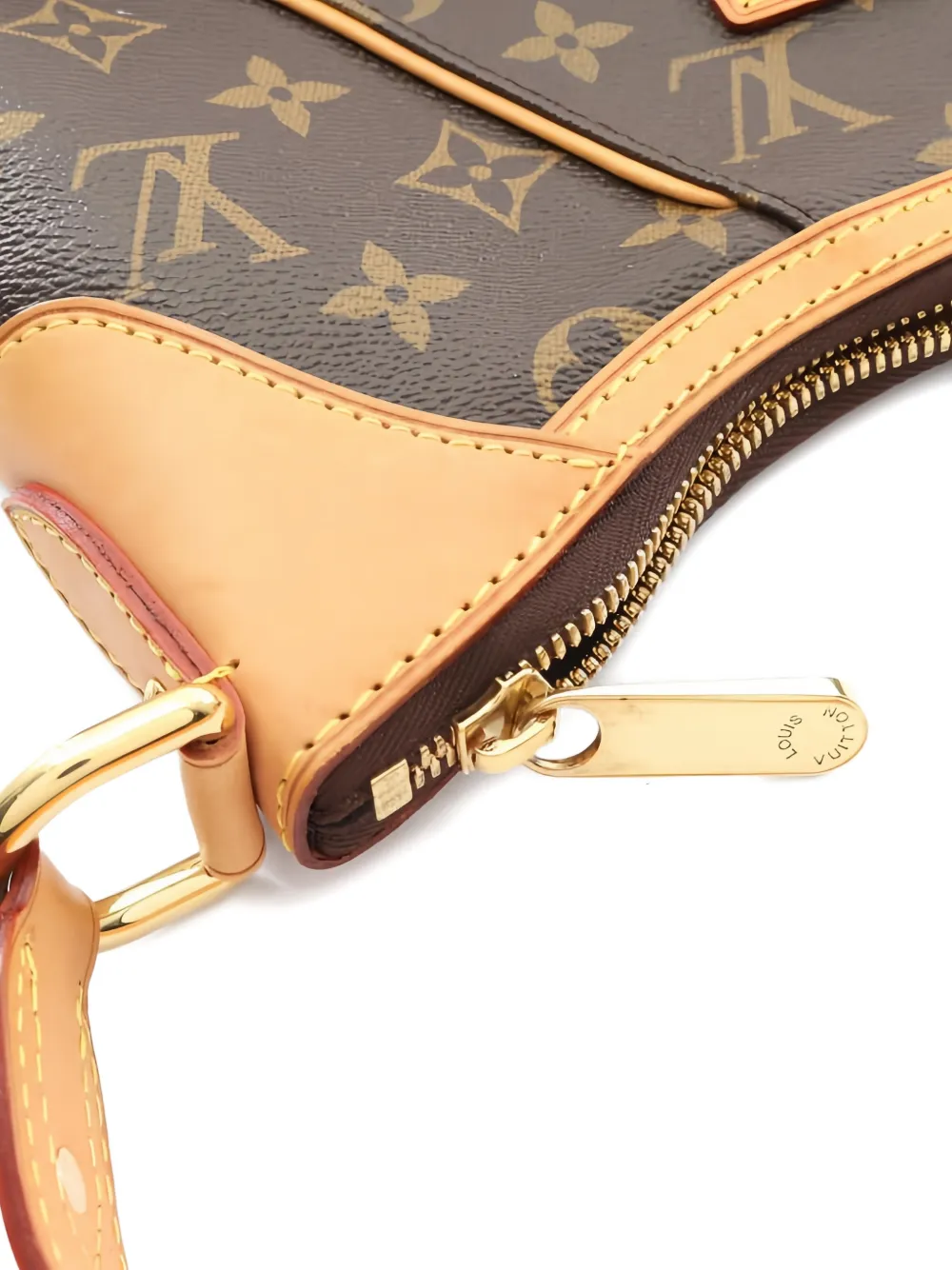 Pre-owned Louis Vuitton Thames Pm Monogram-pattern Shoulder Bag In Brown