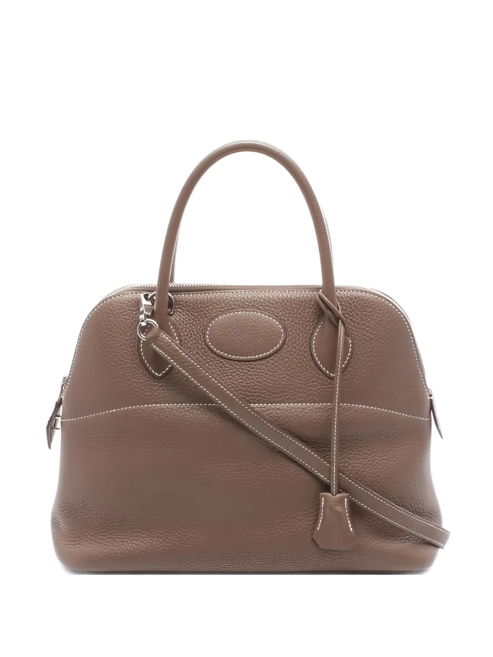 Pre-owned Hermes 2019 Bolide 31 Tote Bag In Brown