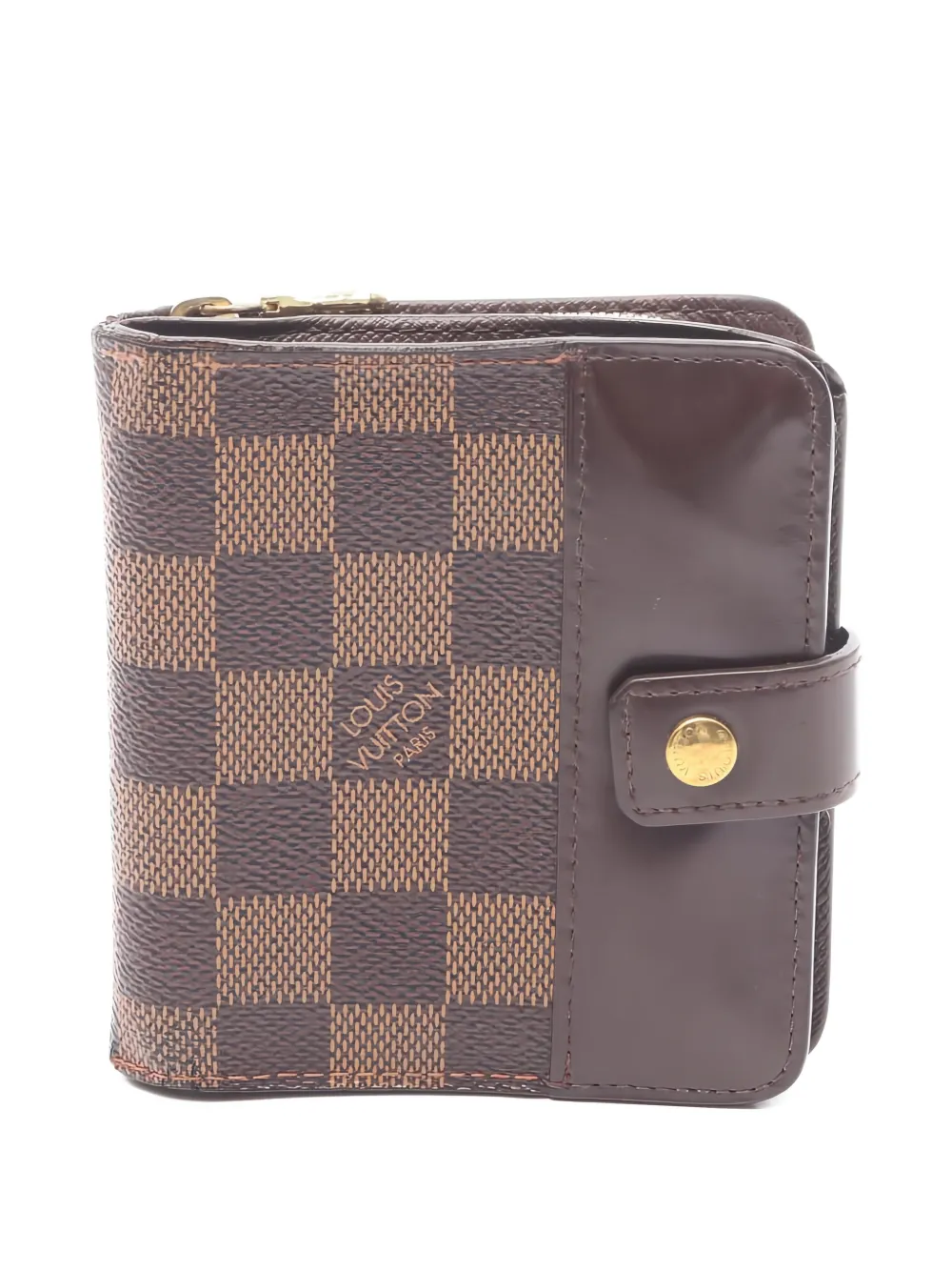 Louis Vuitton Pre-Owned 2004 Damier Ebene zip-fastening wallet - ブラウン Louis Vuitton Pre-Owned 2004 Damier Ebene zip-fastening wallet - ブラウン