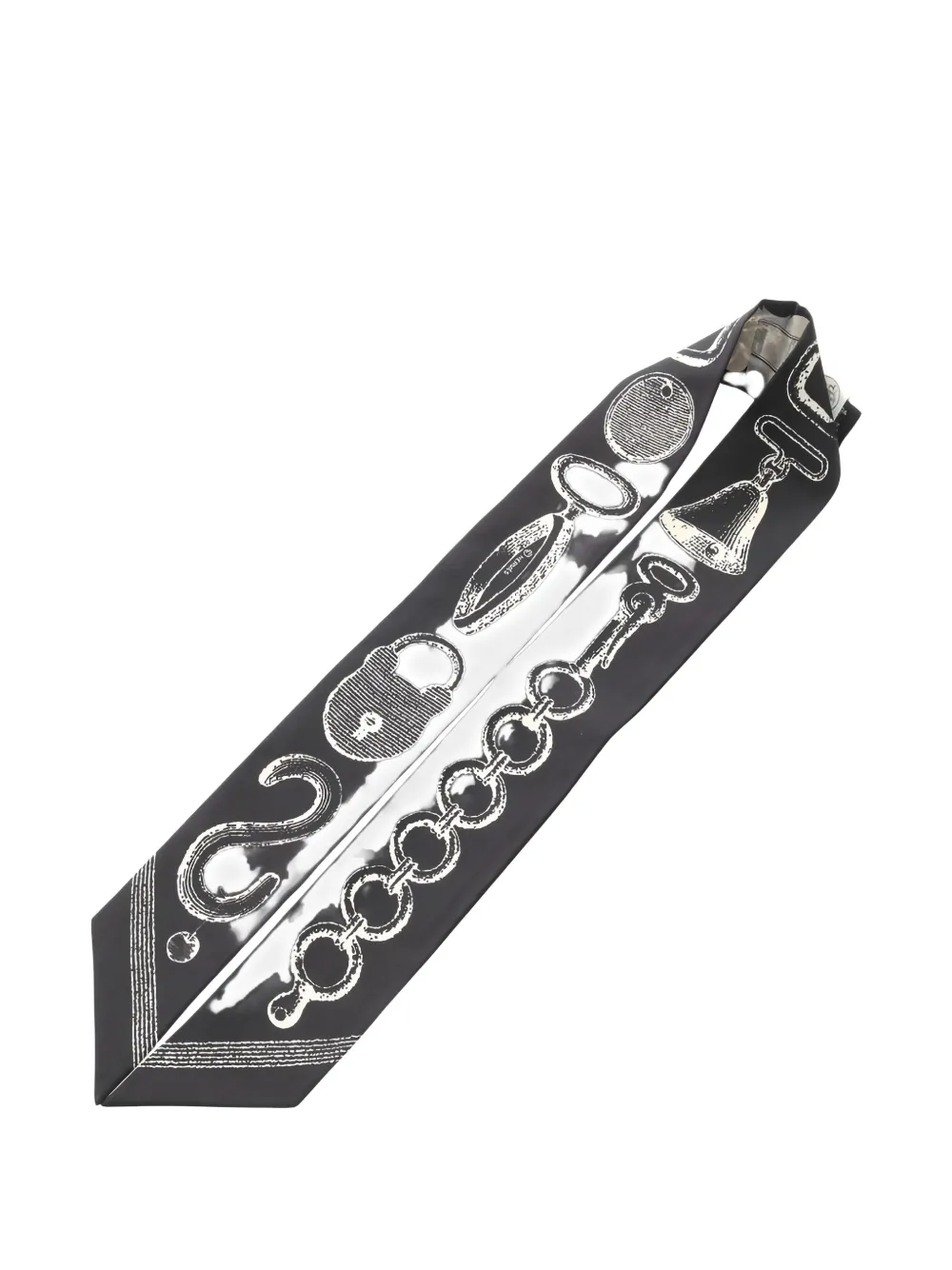 HERMES Pre-owned 2020s Inventaire Poetique De Brides A Bloc Ribbon Scarf In Black