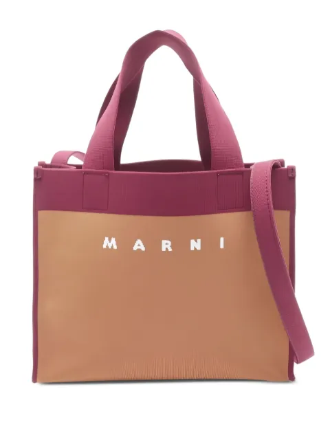Marni Pre-Owned 2010s small logo-print tote bag