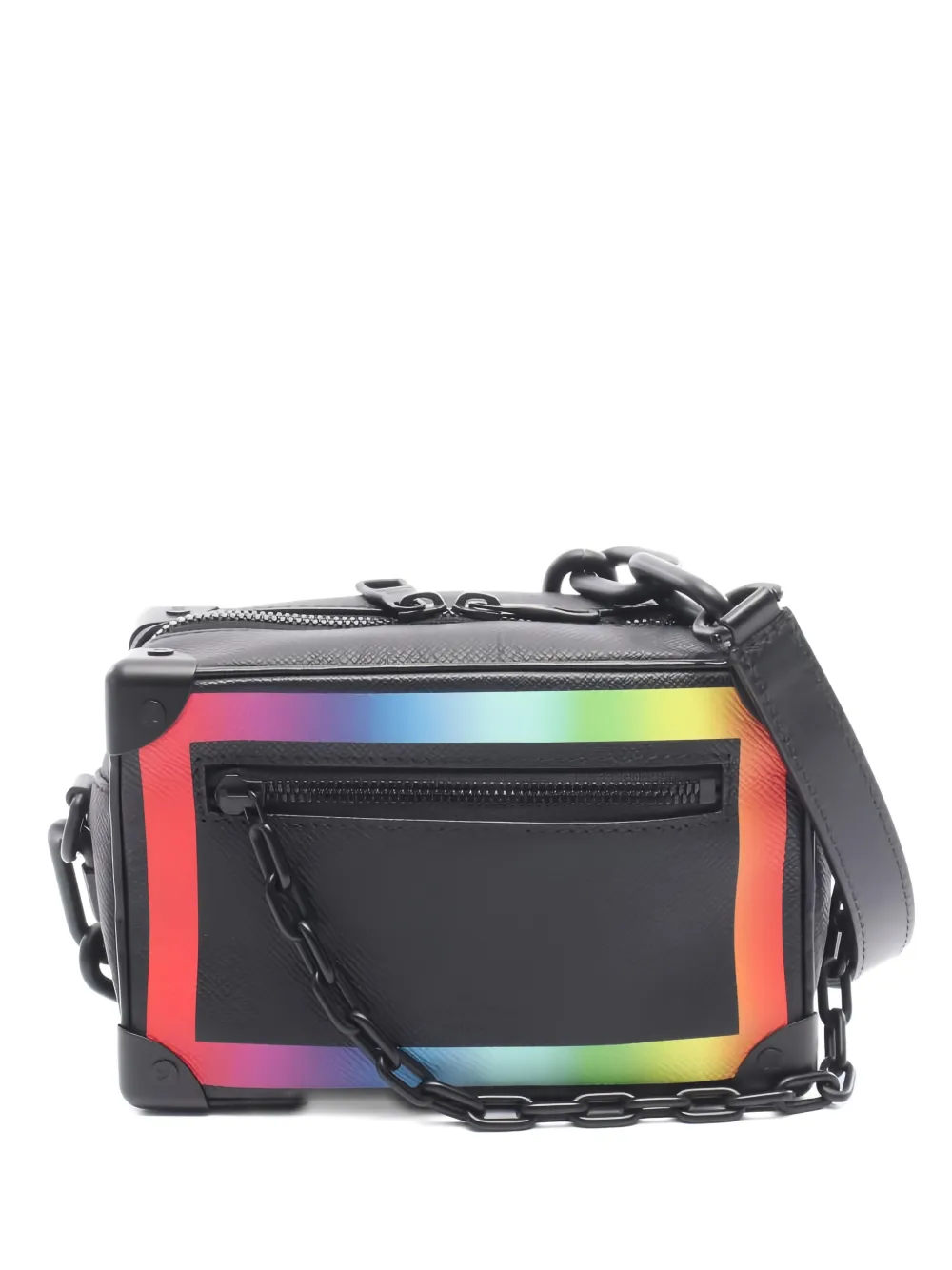 Click to view more detailed imagery on our partner's website Pre-owned Louis Vuitton Mini Taiga Soft Trunk Messenger Bag In Black