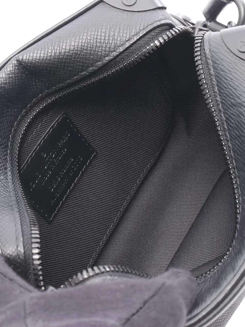 LOUIS VUITTON Pre-owned Mini Taiga Soft Trunk Messenger Bag In Black