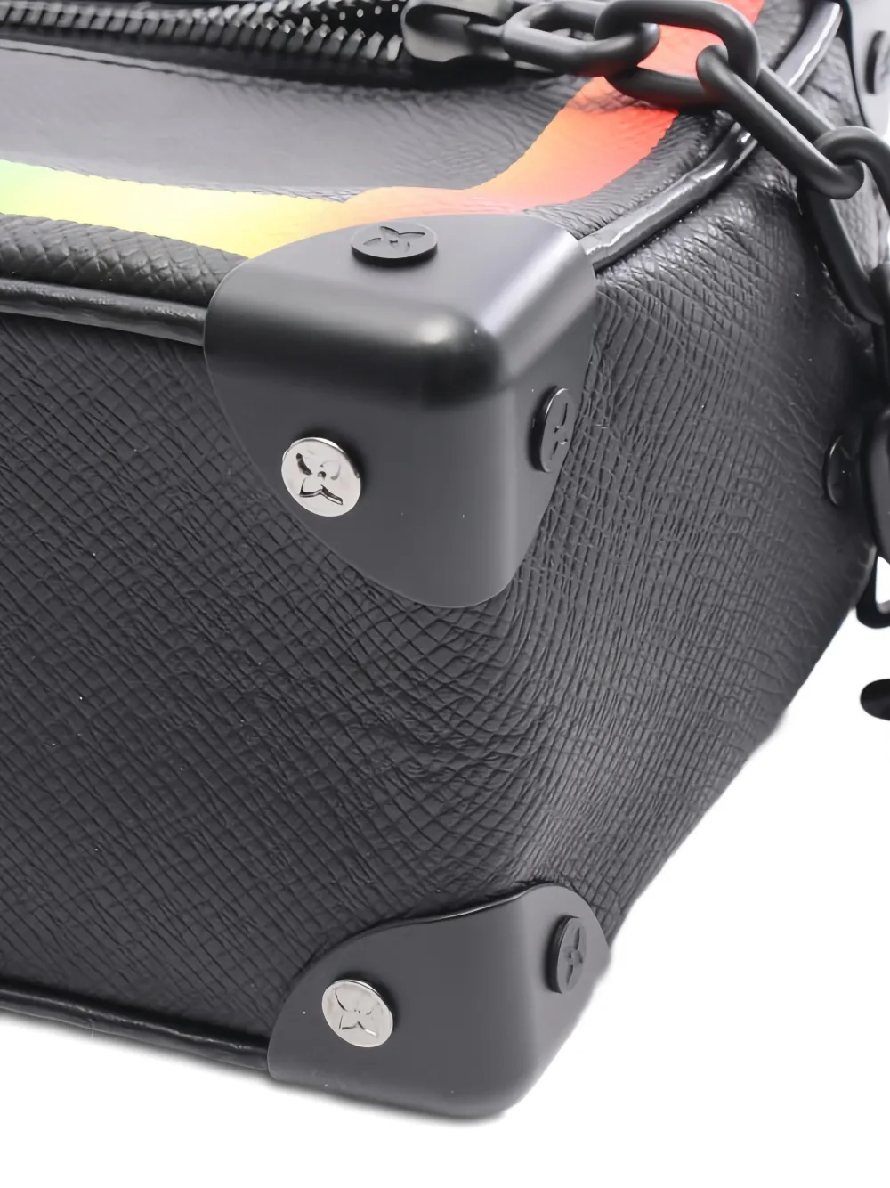 LOUIS VUITTON Pre-owned Mini Taiga Soft Trunk Messenger Bag In Black