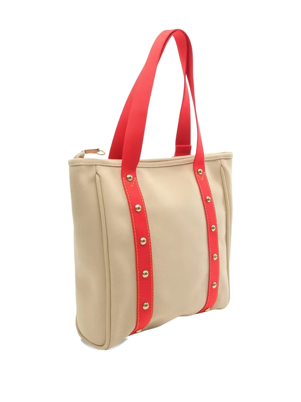 Louis Vuitton Pre-Owned 2005 Hippopotamus MM studded-detail shoulder bag - Beige