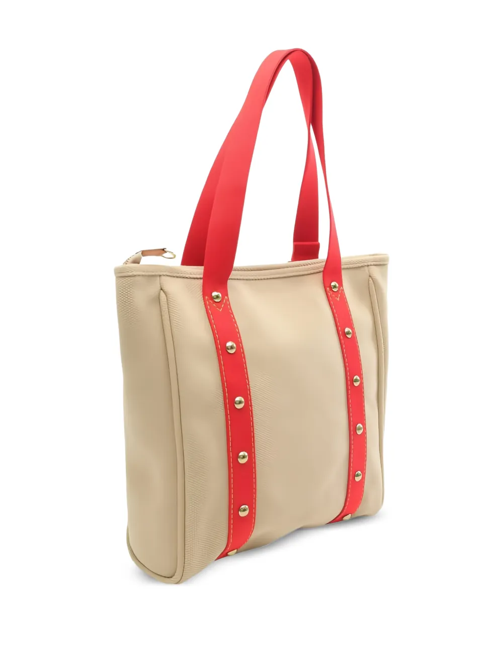 Louis Vuitton Pre-Owned 2005 Hippopotamus MM studded-detail shoulder bag Beige