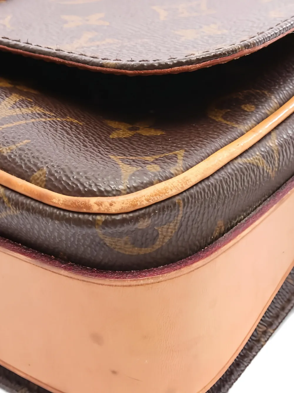 LOUIS VUITTON Pre-owned 1994 Cartesier Gm Monogram Pattern Shoulder Bag In Brown