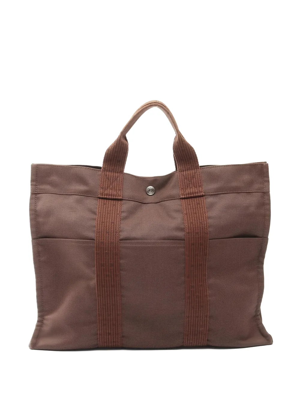 Pre-owned Hermes 2000s Yale Line Mm Tote Bag In Brown