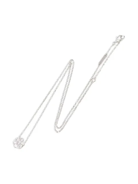 Van Cleef & Arpels Pre-Owned 18K white gold diamond necklace
