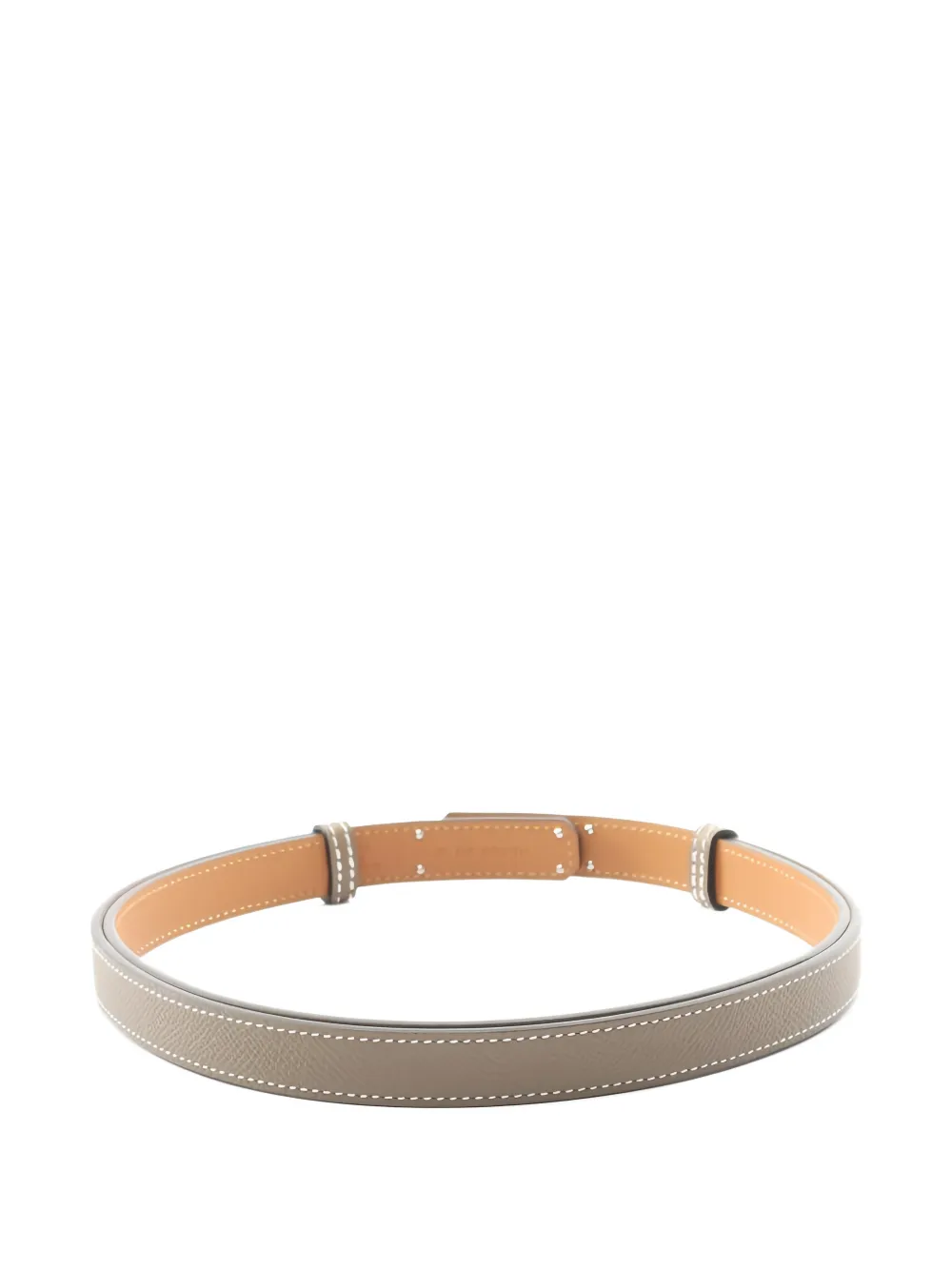 Pre-owned Hermes 2024 Kelly Belt In Gray