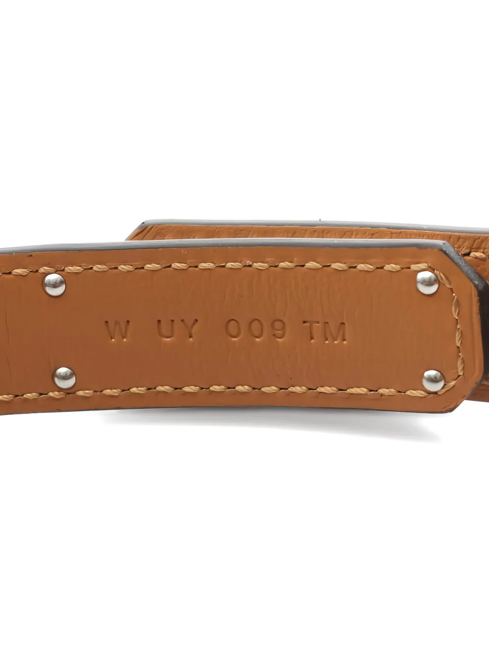 Pre-owned Hermes 2024 Kelly Belt In Gray